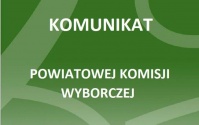 KOMUNIKAT POWIATOWEJ KOMISJI WYBORCZEJ W PABIANICACH