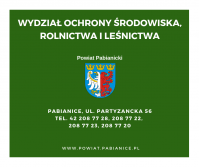 Prace w Wydziale Ochrony Środowiska