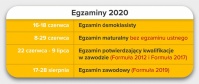 Harmonogram egzaminów, maturalnego i zawodowego