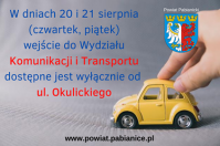 UWAGA! Ulica Piłsudskiego jest zamknięta na czas robót!