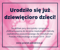 Dziewięć par zostało rodzicami. Dzięki programowi in vitro