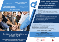 Pojekt Career Turn - bezpłatnego wsparcia skierowanego do osób wchodzących na rynek pracy lub mających trudności z podjęciem zatrudnienia