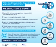 Badania w ramach programu pilotażowego Profilaktyka 40 PLUS!