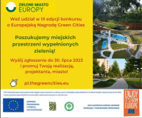   ‍III edycja konkursu o Europejską Nagrodę Green Cities trwa! 