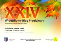 Zapraszamy na XXIV Wrześniowy Bieg Przełajowy 