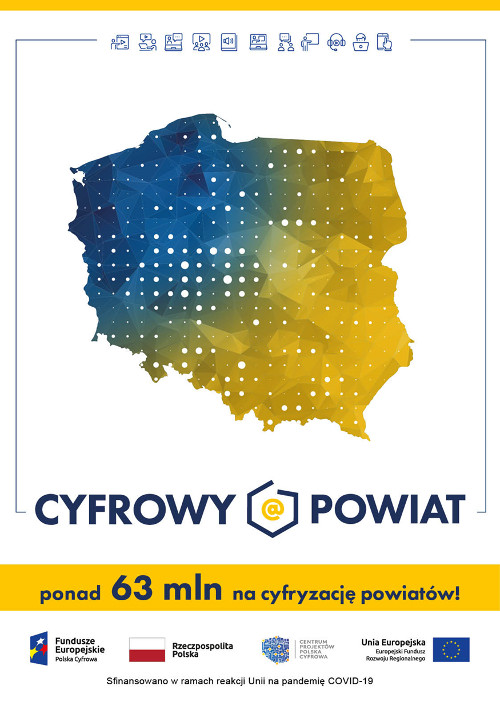 Plakat programu Cyfrowy Powiat